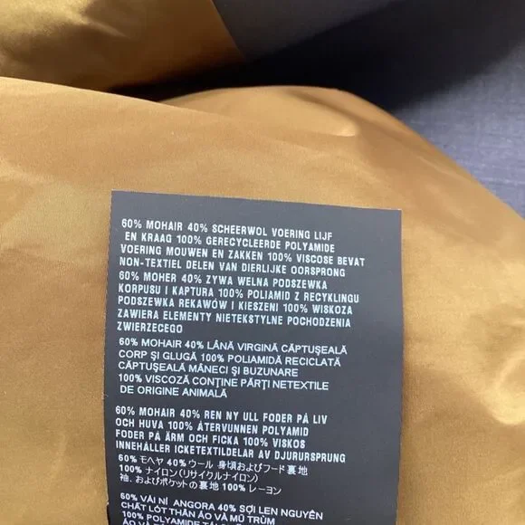 Miu Miu Buttoned Hooded Coat in Grey Mohair Wool - Picture 6 of 9